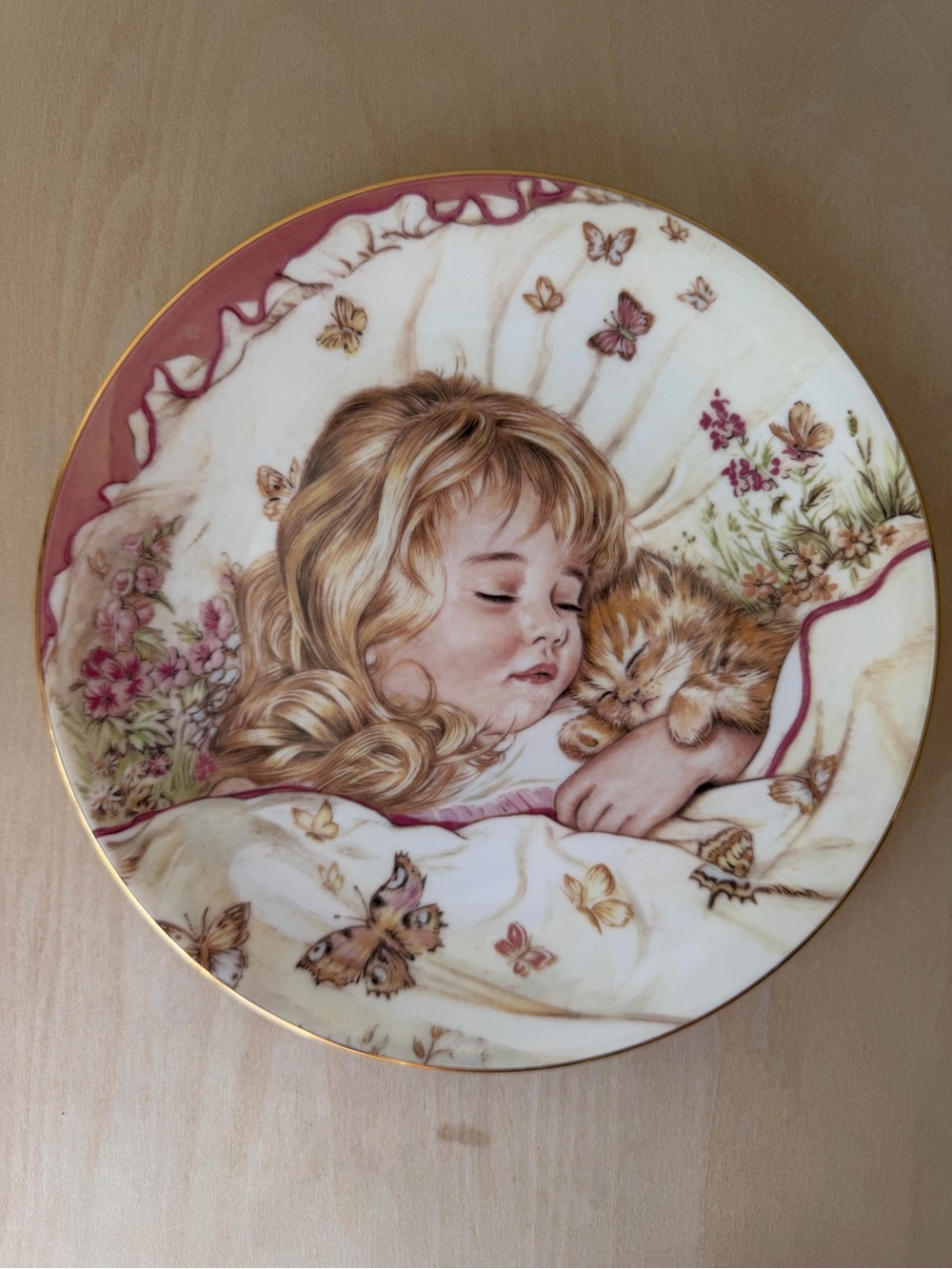 Royal Worcester Monday’s Child decorative plate